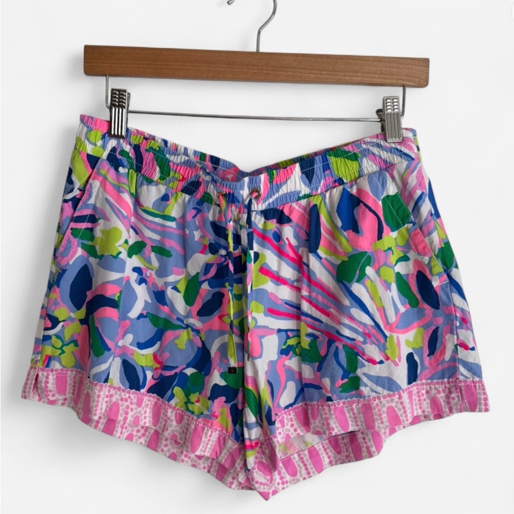 Lilly Pulitzer Havin’ a Blast Shorts Size S Elastic Waist Drawstring